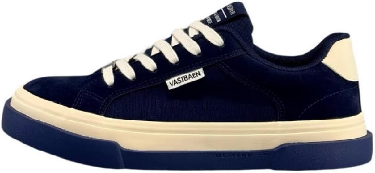 Мужские кроссовки Мужская модная обувь на шнуровке Повседневные кожаные кроссовки Дышащие и удобные для ходьбы и скейтборда Houdbdol, синий
Мужские кроссовки Мужская модная обувь на шнуровке Повседневные кожаные кроссовки Дышащие и удобные для ходьбы и скейтборда Houdbdol, синий