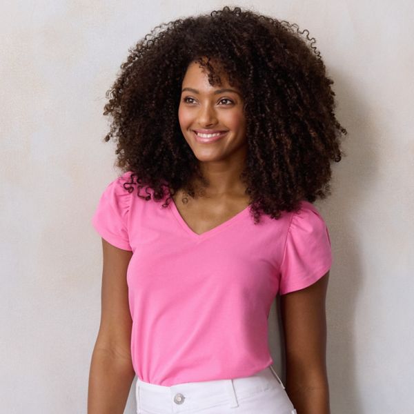 Футболка с v-образным вырезом и рукавами тюльпан мини Lc Lauren Conrad, цвет annabelle pink
Футболка с v-образным вырезом и рукавами тюльпан мини Lc Lauren Conrad, цвет annabelle pink