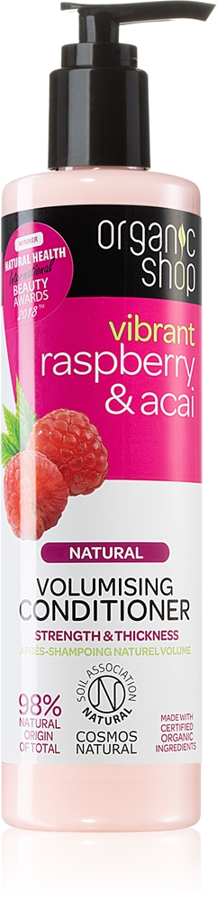 Натуральный укрепляющий кондиционер с малиной и асаи Organic Shop, 280 мл
Натуральный укрепляющий кондиционер с малиной и асаи Organic Shop, 280 мл