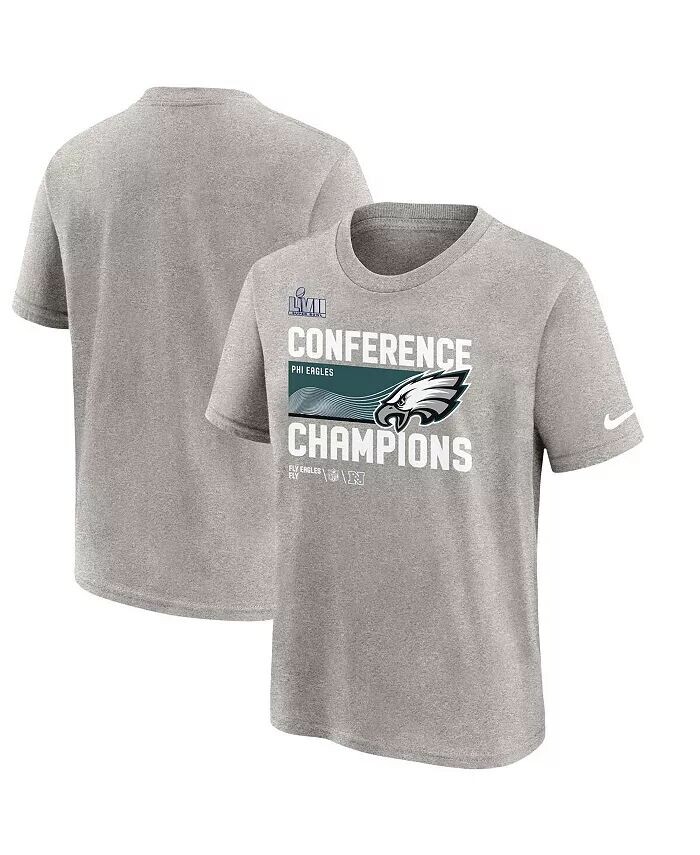 Серая футболка Big Boys Philadelphia Eagles 2022 NFC Champions Locker Room Trophy Collection Nike
Серая футболка Big Boys Philadelphia Eagles 2022 NFC Champions Locker Room Trophy Collection Nike