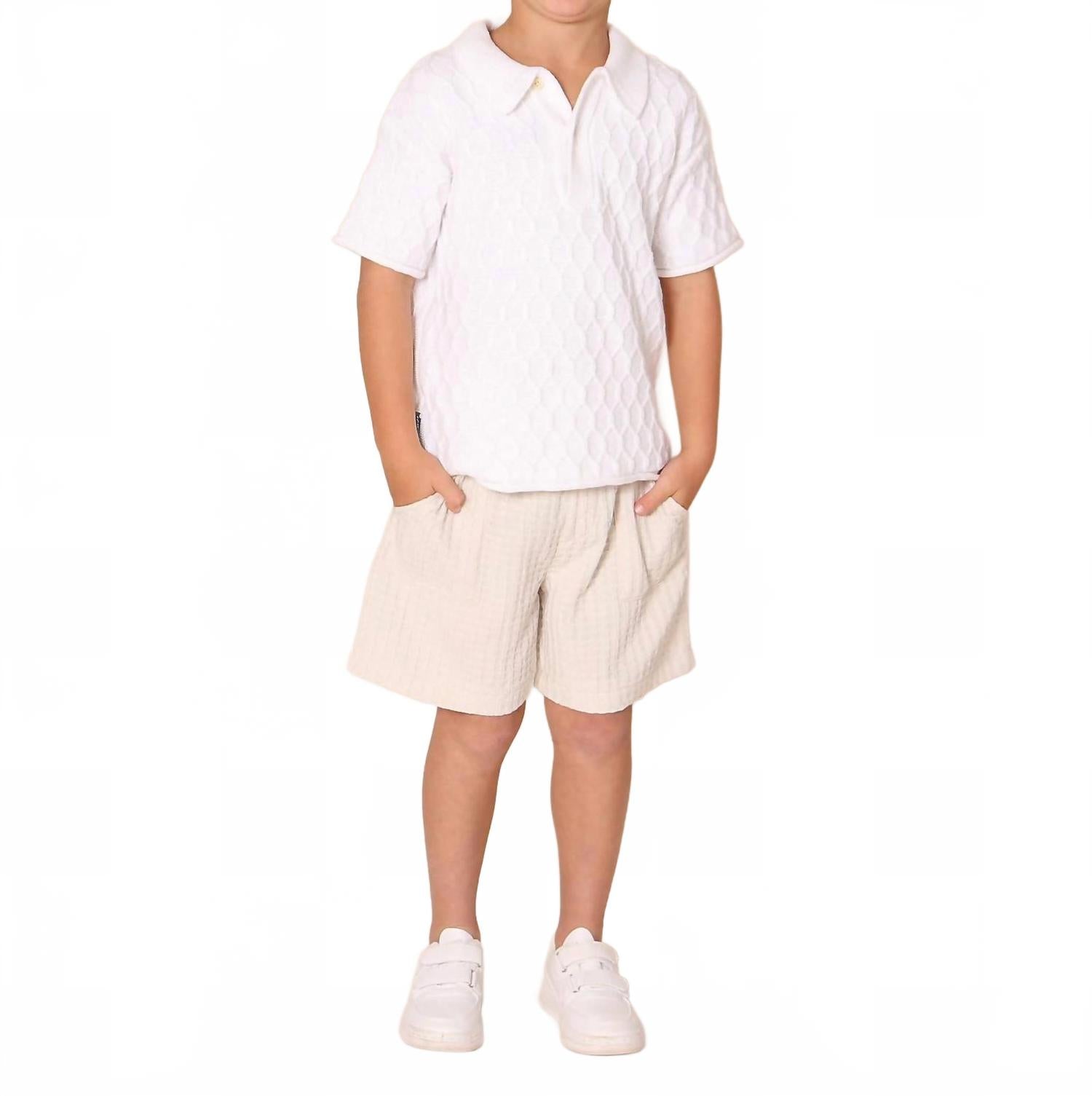 Вязаный крючком топ-поло белого цвета Tiny Tribe, белый
Вязаный крючком топ-поло белого цвета Tiny Tribe, белый