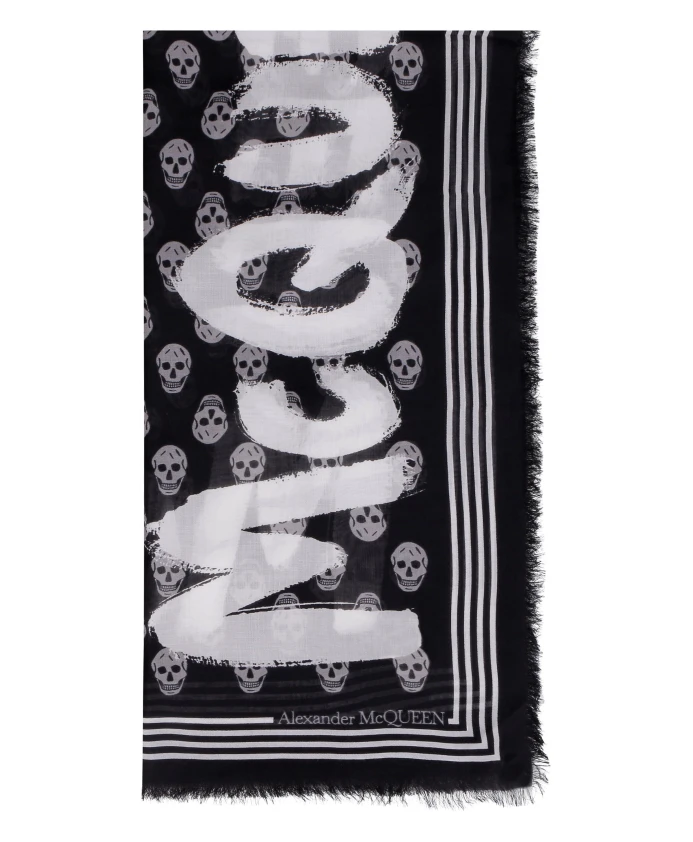 Шарф с байкерским принтом Graffiti Alexander Mcqueen, черный
Шарф с байкерским принтом Graffiti Alexander Mcqueen, черный