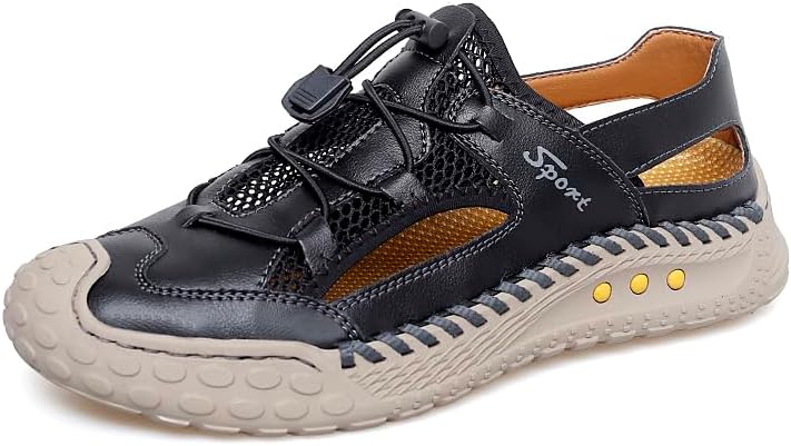 Мужские сандалии с закрытым носком Asifn, пляжные кроссовки, дышащие легкие туфли-рыбацкие ботинки, повседневная кожаная обувь для походов, черный
Мужские сандалии с закрытым носком Asifn, пляжные кроссовки, дышащие легкие туфли-рыбацкие ботинки, повседневная кожаная обувь для походов, черный