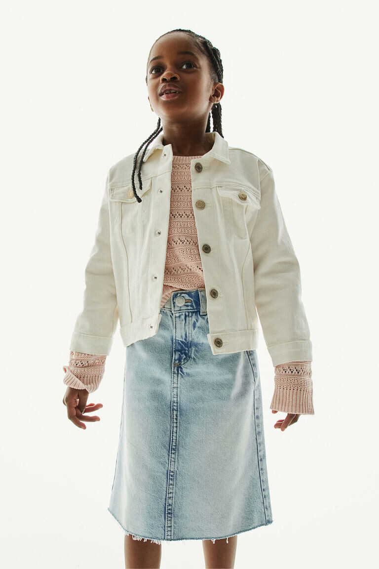 Джинсовая юбка миди H&M, синий
Джинсовая юбка миди H&M, синий