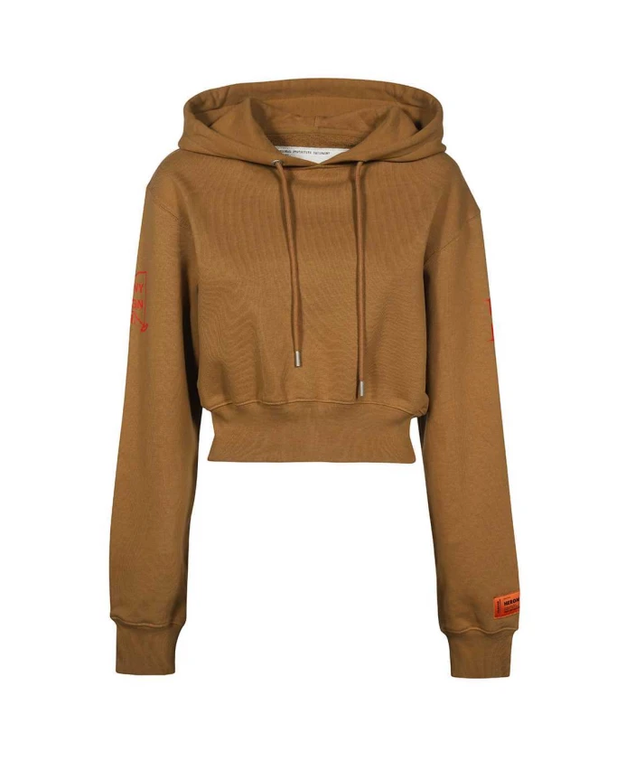 Хлопковая толстовка с капюшоном и принтом на спине Heron Preston, коричневый
Хлопковая толстовка с капюшоном и принтом на спине Heron Preston, коричневый