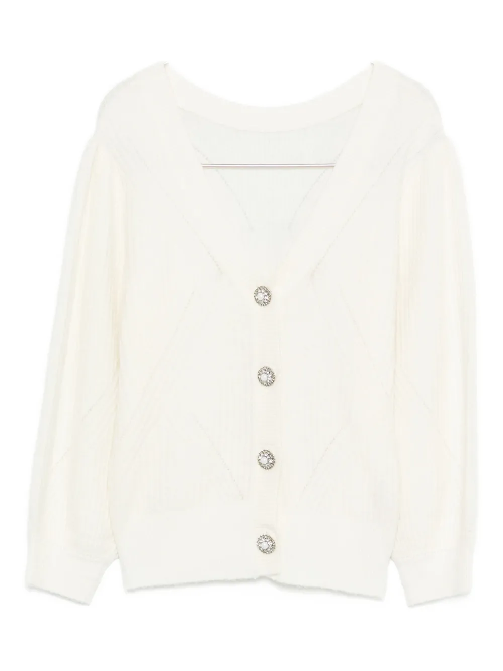 Кардиган с V-образным вырезом Suncoo, белый
Кардиган с V-образным вырезом Suncoo, белый