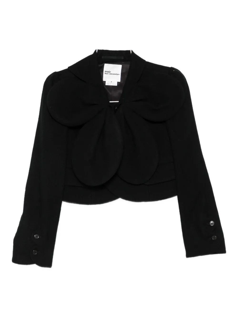 Укороченный пиджак из шерсти Noir Kei Ninomiya, черный
Укороченный пиджак из шерсти Noir Kei Ninomiya, черный