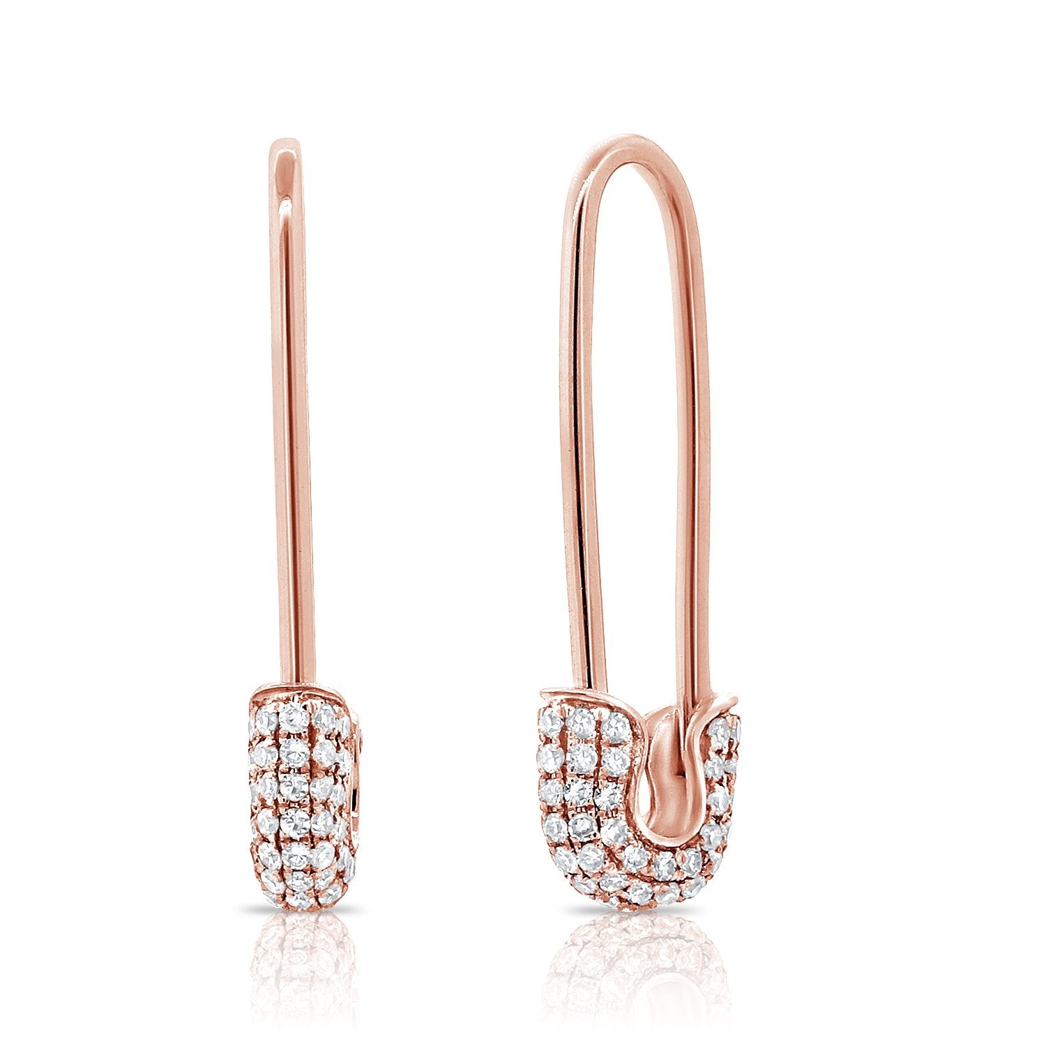 Серьги-булавки из 14-каратного золота с бриллиантами Sabrina Designs, розовый
Серьги-булавки из 14-каратного золота с бриллиантами Sabrina Designs, розовый