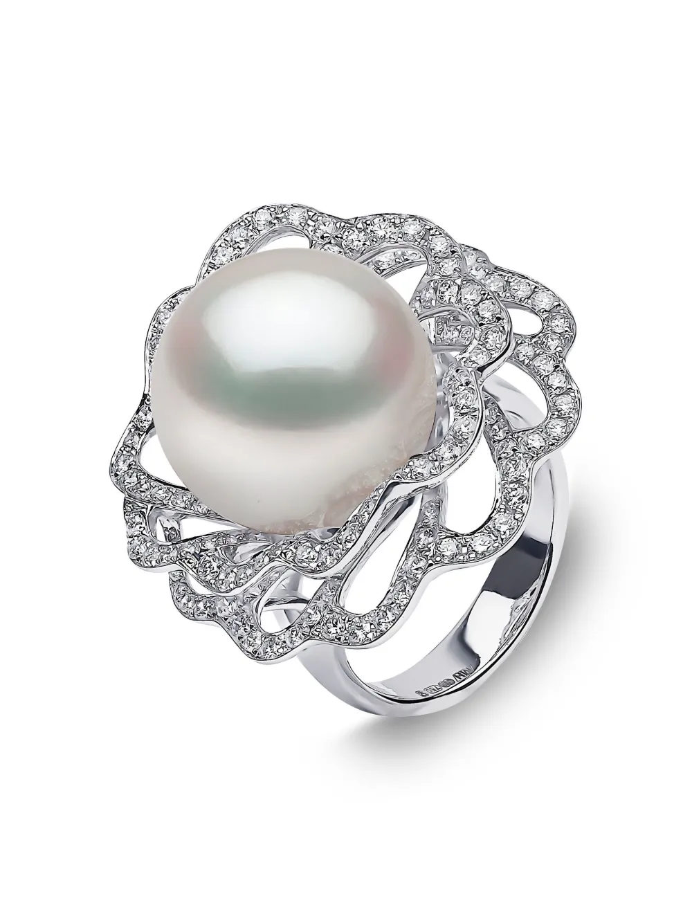 Кольцо из 18-каратного белого золота с южноморским жемчугом и бриллиантами Yoko London, серебяный
Кольцо из 18-каратного белого золота с южноморским жемчугом и бриллиантами Yoko London, серебяный