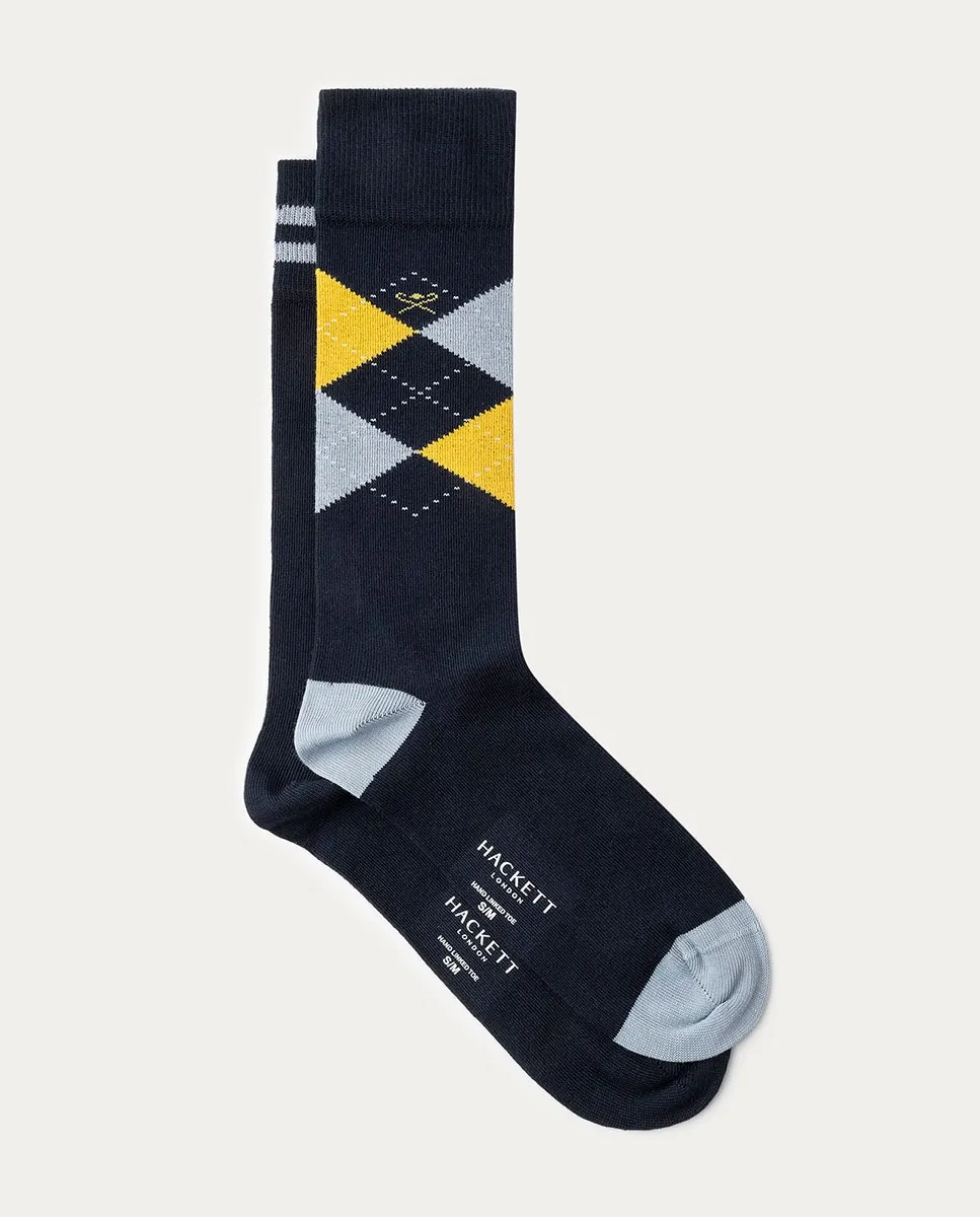 Набор из двух классических мужских носков Hackett, синий
Набор из двух классических мужских носков Hackett, синий