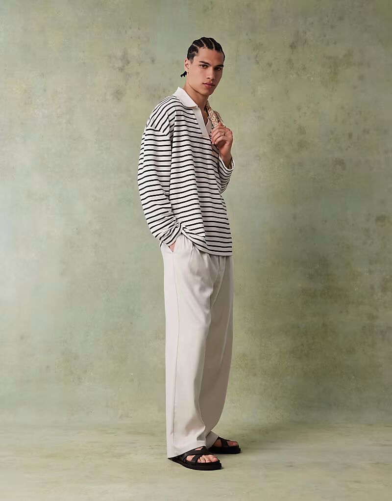 Мешковатые брюки со складками Cotton On, серо-бежевый
Мешковатые брюки со складками Cotton On, серо-бежевый