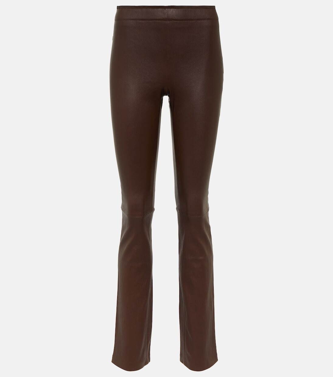 Кожаные брюки bootcut Stouls, коричневый 
Кожаные брюки bootcut Stouls, коричневый