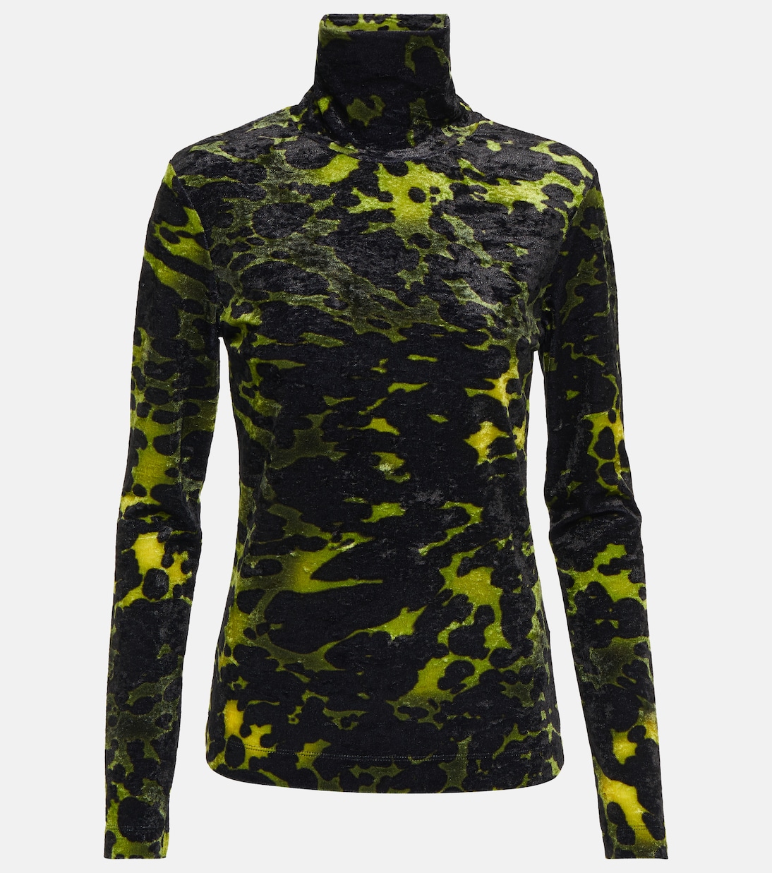 Топ из эластичного бархата с принтом Dries Van Noten, зеленый
Топ из эластичного бархата с принтом Dries Van Noten, зеленый