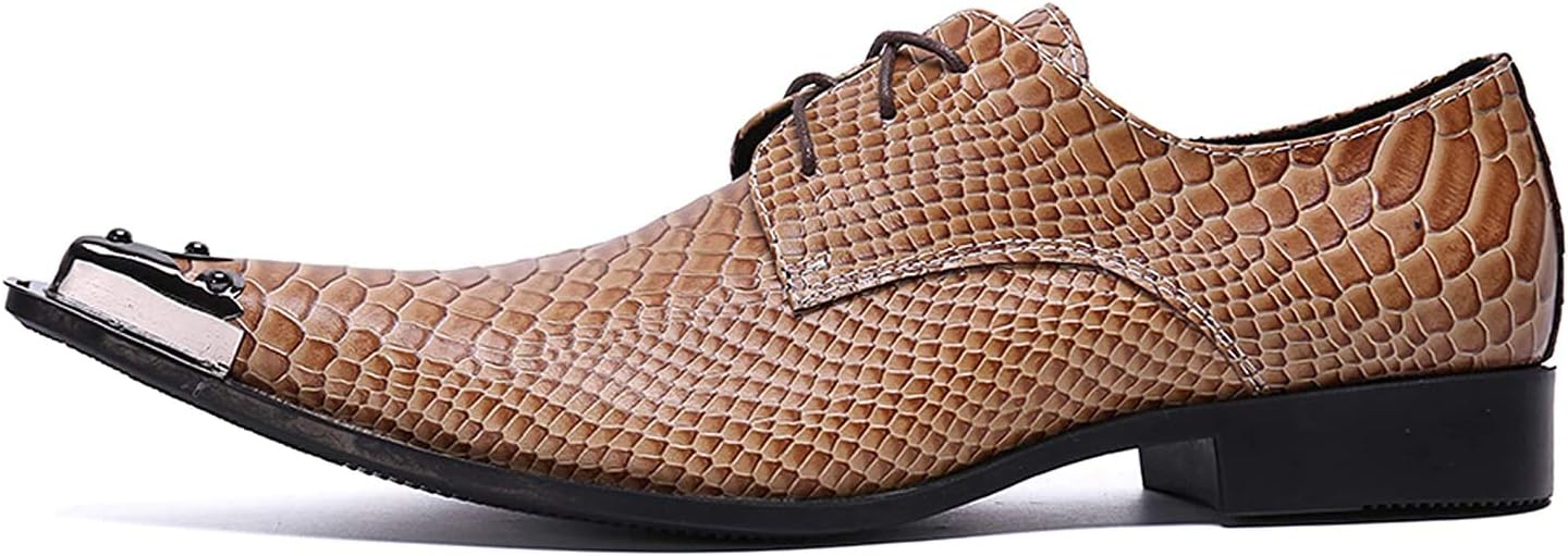 Мужские западные кожаные туфли Santimon с заостренным носком, шнуровкой и металлическим наконечником, стиль Оксфорд, коричневый
Мужские западные кожаные туфли Santimon с заостренным носком, шнуровкой и металлическим наконечником, стиль Оксфорд, коричневый