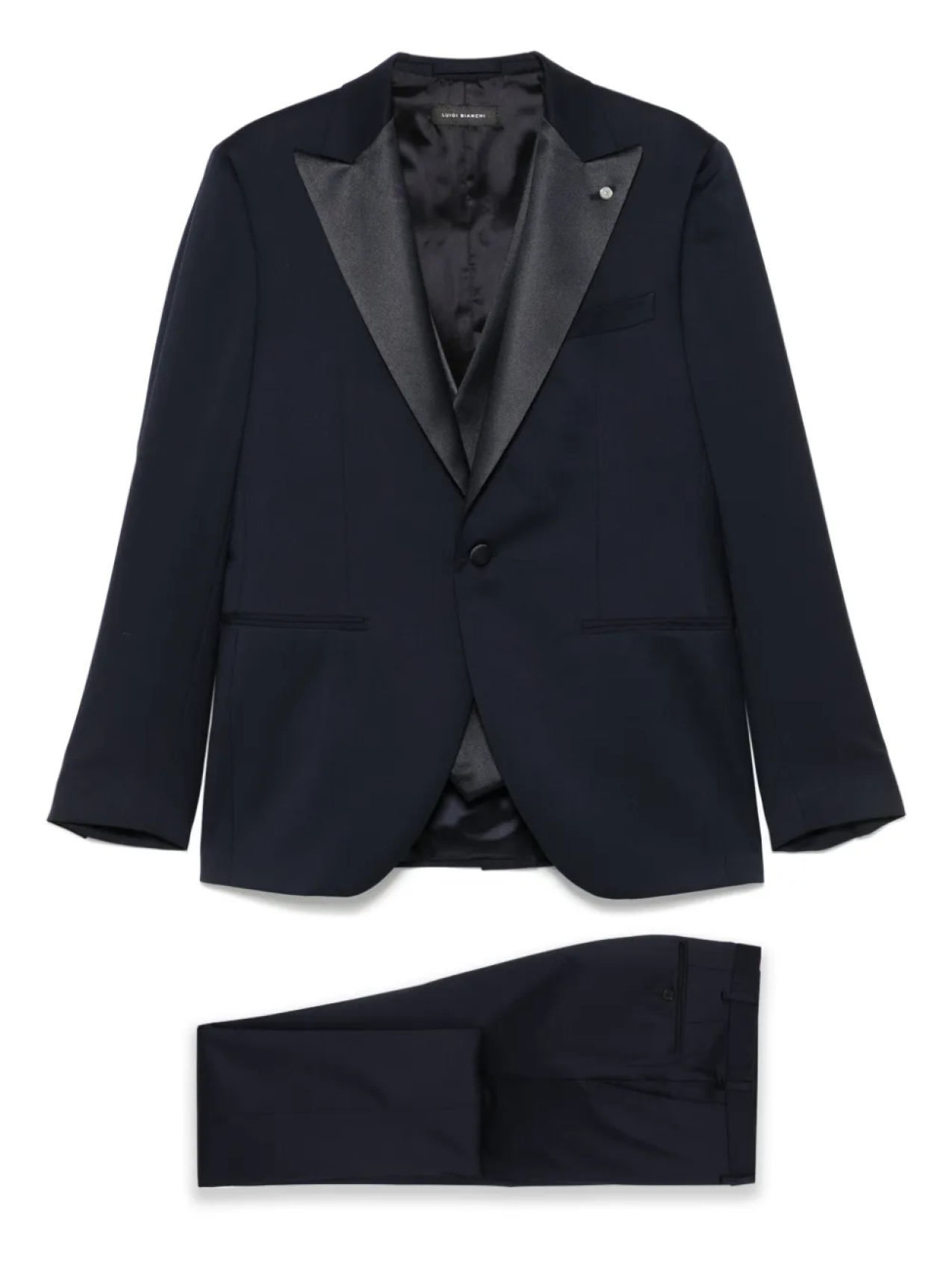 Костюм из натуральной шерсти LUIGI BIANCHI MANTOVA, синий 
Костюм из натуральной шерсти LUIGI BIANCHI MANTOVA, синий
