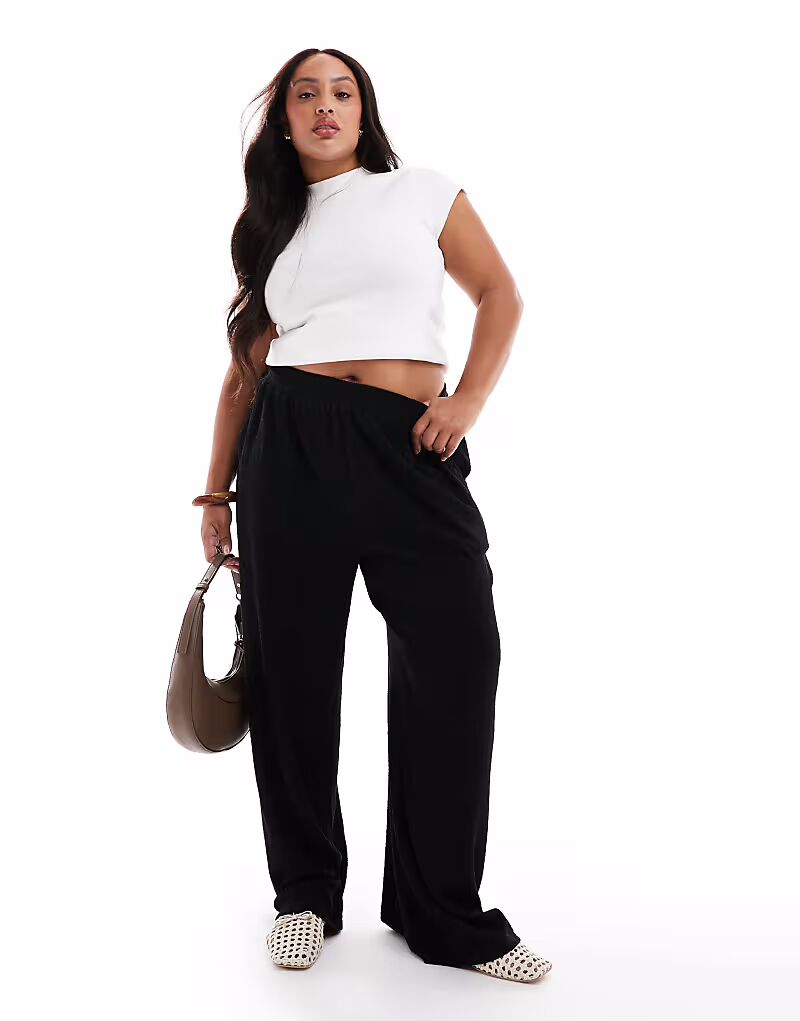 Широкие брюки ASOS DESIGN Curve с текстурой черного цвета ASOS Curve
Широкие брюки ASOS DESIGN Curve с текстурой черного цвета ASOS Curve