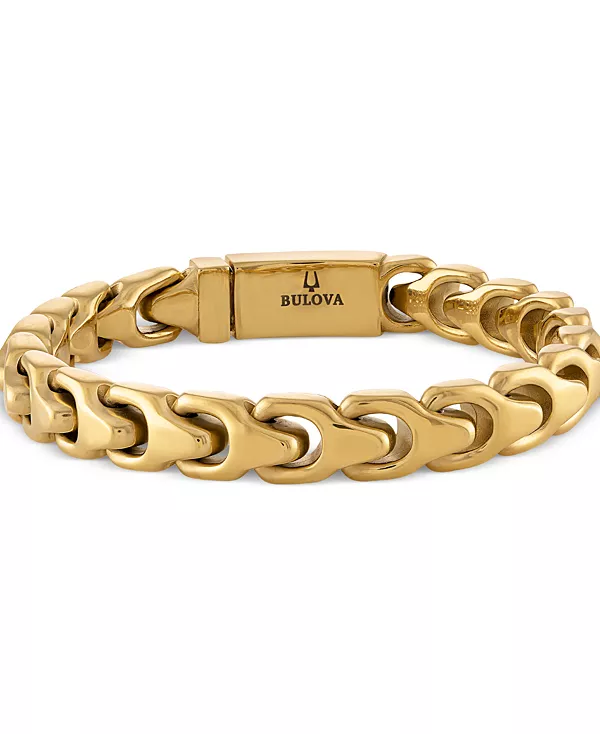 Мужской браслет из позолоченной нержавеющей стали Bulova, gold
Мужской браслет из позолоченной нержавеющей стали Bulova, gold