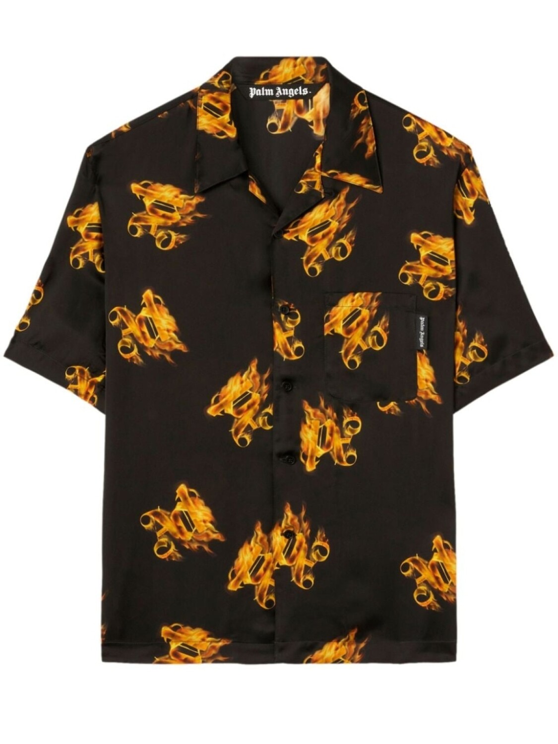 Palm Angels рубашка Burning с монограммой, черный
Palm Angels рубашка Burning с монограммой, черный