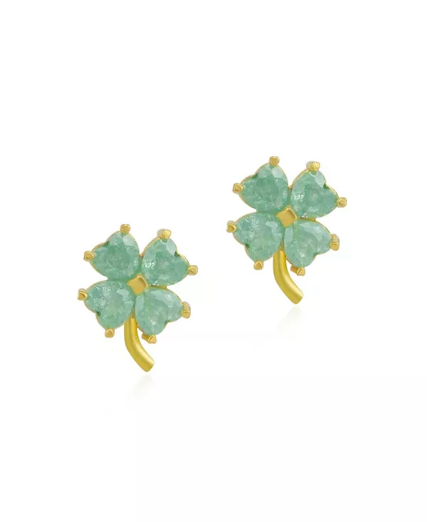 Серьги-Гвоздики из стерлингового серебра с четырьмя листочками клевера - зеленые Spero London, gold
Серьги-Гвоздики из стерлингового серебра с четырьмя листочками клевера - зеленые Spero London, gold