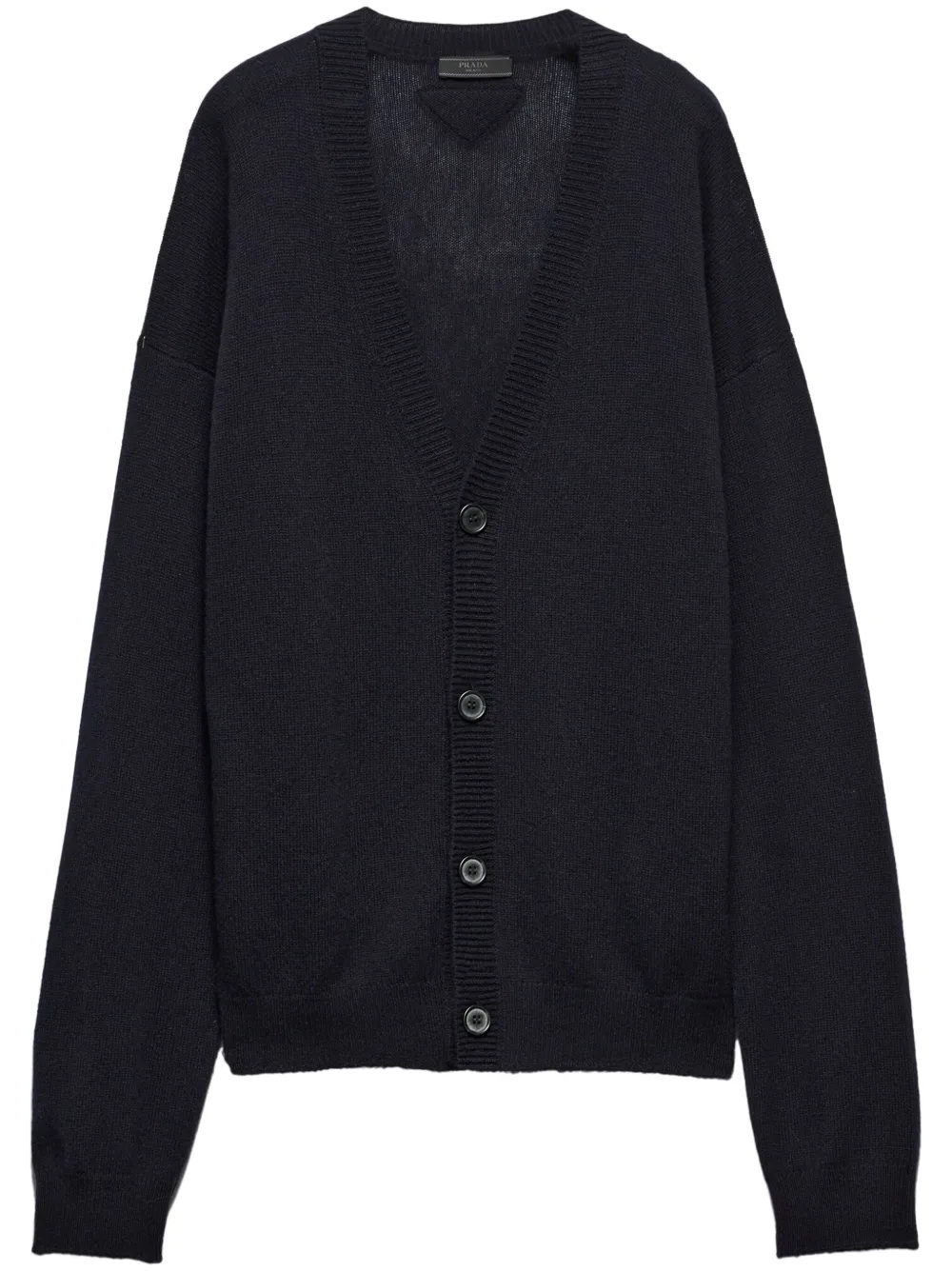 Кашемировый кардиган Prada, синий 
Кашемировый кардиган Prada, синий