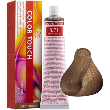 Полуперманентная краска для волос Color Touch 8/7, 60 мл, Wella
Полуперманентная краска для волос Color Touch 8/7, 60 мл, Wella