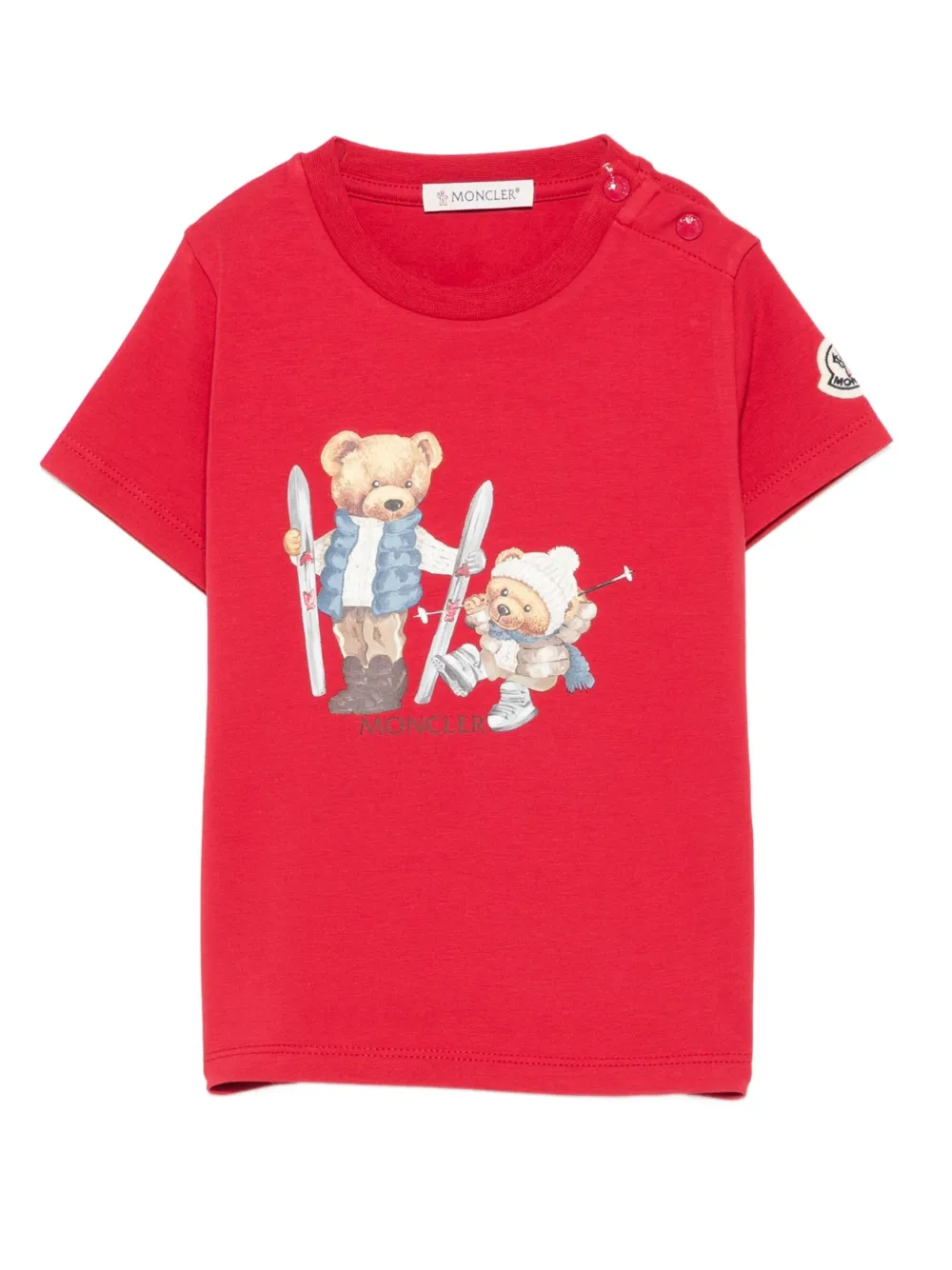 Футболка с принтом медведя Moncler Enfant, красный
Футболка с принтом медведя Moncler Enfant, красный