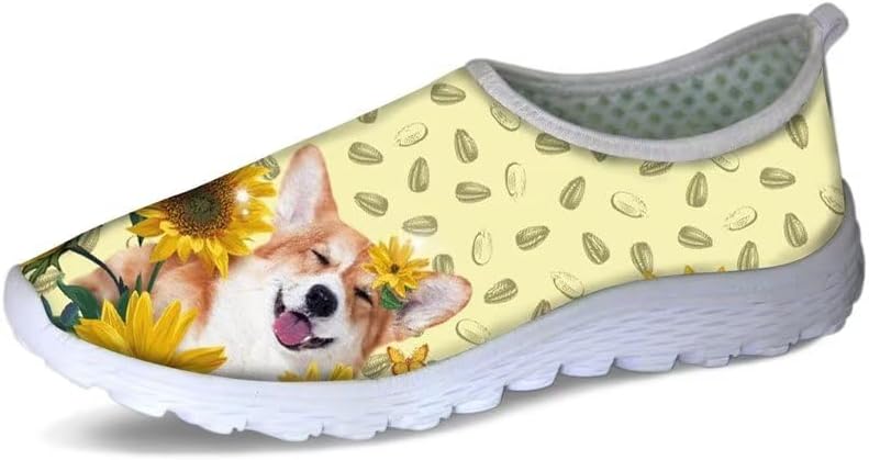 Кроссовки Forchrinse с тропическим ананасовым цветочным принтом, дышащие сетчатые спортивные кроссовки без шнурков для мужчин и женщин, Corgi Sunflower
Кроссовки Forchrinse с тропическим ананасовым цветочным принтом, дышащие сетчатые спортивные кроссовки без шнурков для мужчин и женщин, Corgi Sunflower