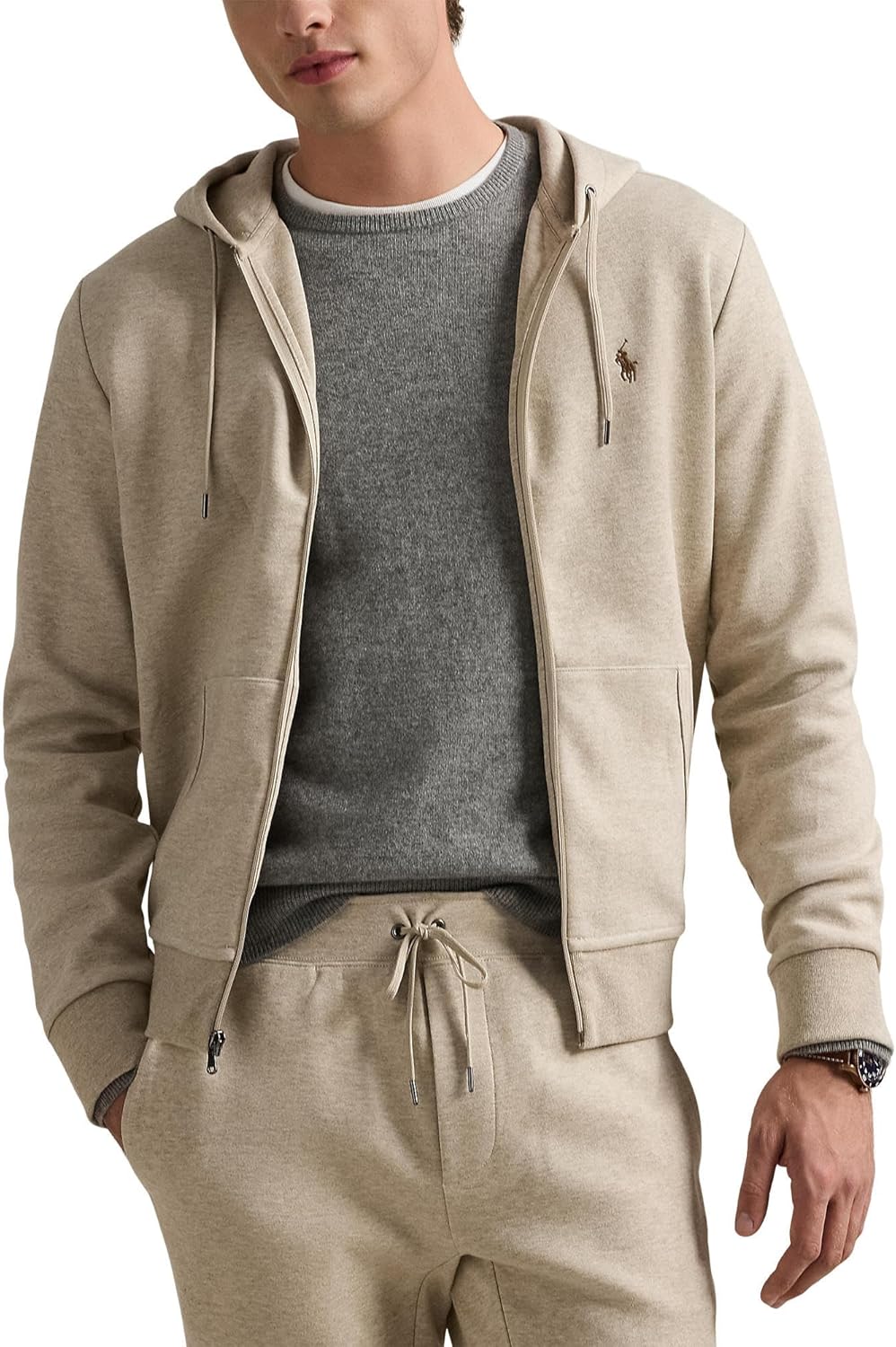 POLO RALPH LAUREN мужская худи на молнии из двойного трикотажа, Tuscan Beige Heather
POLO RALPH LAUREN мужская худи на молнии из двойного трикотажа, Tuscan Beige Heather