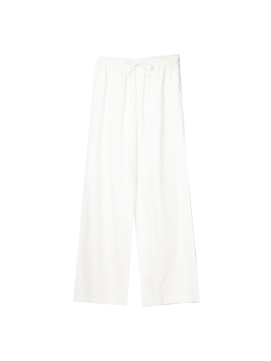 Широкие брюки Bershka, белый
Широкие брюки Bershka, белый