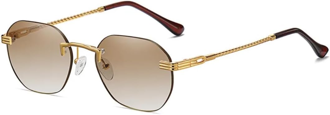 Винтажные металлические круглые многоугольные солнцезащитные очки для женщин, модные без оправы, градиентные очки для мужчин, овальные разноцветные очки с защитой от УФ-излучения UV400 UUPTTPL, Tea Gradient
Винтажные металлические круглые многоугольные солнцезащитные очки для женщин, модные без оправы, градиентные очки для мужчин, овальные разноцветные очки с защитой от УФ-излучения UV400 UUPTTPL, Tea Gradient