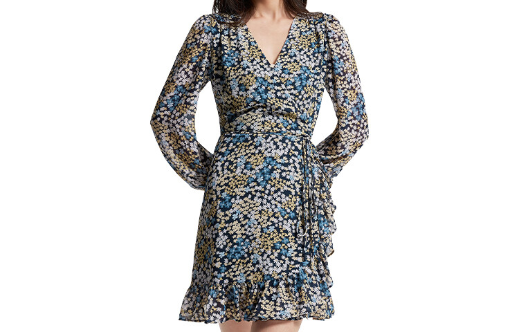 Платье с длинными рукавами женское, землисто-желтое/синее/белое Michael Kors
Платье с длинными рукавами женское, землисто-желтое/синее/белое Michael Kors