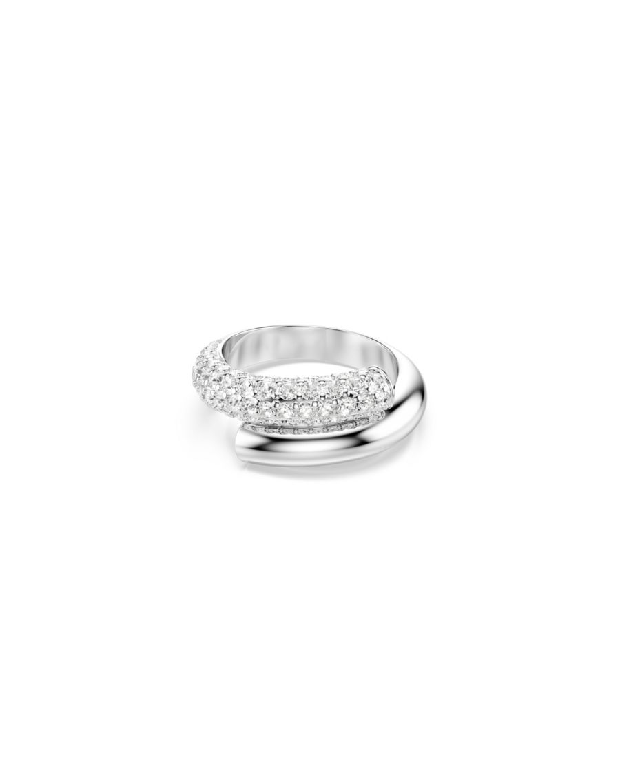 Белое кольцо Dextera с родиевым покрытием Swarovski, Silver
Белое кольцо Dextera с родиевым покрытием Swarovski, Silver