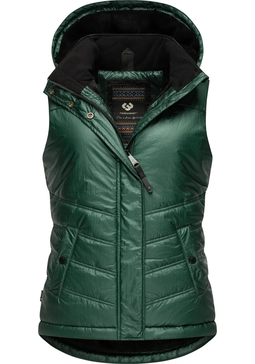 Стеганый жилет Ragwear "Hesty Bling", стильный уличный жилет со съемным капюшоном, зеленый
Стеганый жилет Ragwear "Hesty Bling", стильный уличный жилет со съемным капюшоном, зеленый