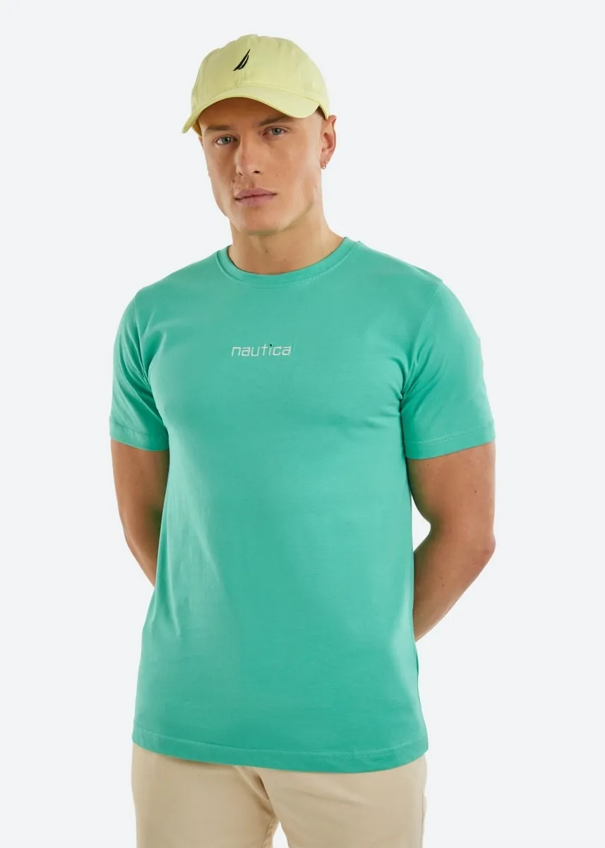 Мужская зеленая футболка с коротким рукавом Nautica, зеленый
Мужская зеленая футболка с коротким рукавом Nautica, зеленый