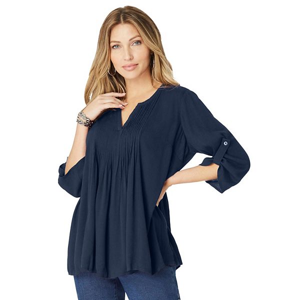 Женская футболка Tara plus size с эффектом мятой ткани Roaman'S, Navy, Синий, Женская футболка Tara plus size с эффектом мятой ткани Roaman'S, Navy
Женская футболка Tara plus size с эффектом мятой ткани Roaman'S, Navy, Синий, Женская футболка Tara plus size с эффектом мятой ткани Roaman'S, Navy