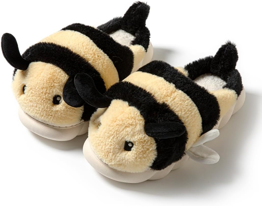 Тапочки Baiyuruodie с милыми пчелами: мягкие плюшевые удобные теплые домашние тапочки с нескользящей подошвой для мужчин и женщин, черный
Тапочки Baiyuruodie с милыми пчелами: мягкие плюшевые удобные теплые домашние тапочки с нескользящей подошвой для мужчин и женщин, черный