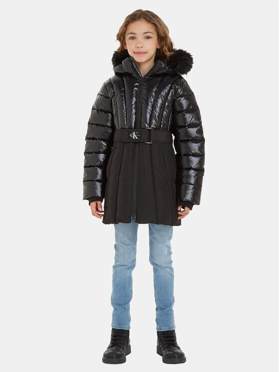 Пуховик стандартного кроя Calvin Klein, черный 
Пуховик стандартного кроя Calvin Klein, черный
