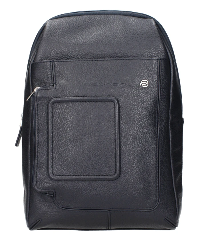 Синяя кожаная сумка через плечо с логотипом Piquadro, черный
Синяя кожаная сумка через плечо с логотипом Piquadro, черный