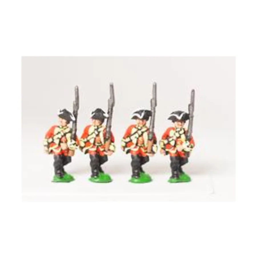Мушкетеры – продвижение с мушкетом в вертикальном положении, Seven Years War Miniatures - British (15mm)
Мушкетеры – продвижение с мушкетом в вертикальном положении, Seven Years War Miniatures - British (15mm)