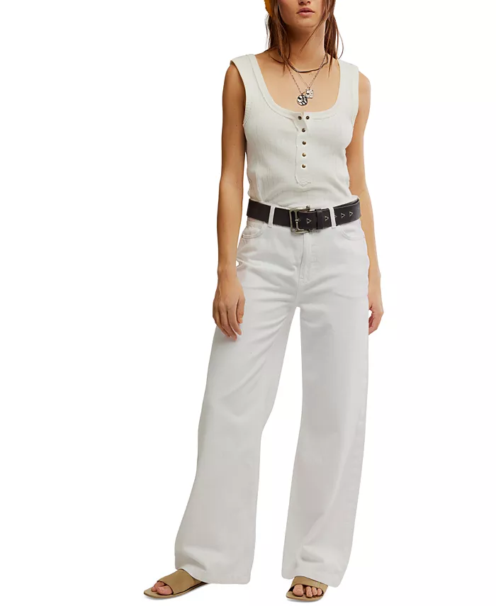 Женские джинсы Stride High Rise Wide-Leg Free People, белый
Женские джинсы Stride High Rise Wide-Leg Free People, белый