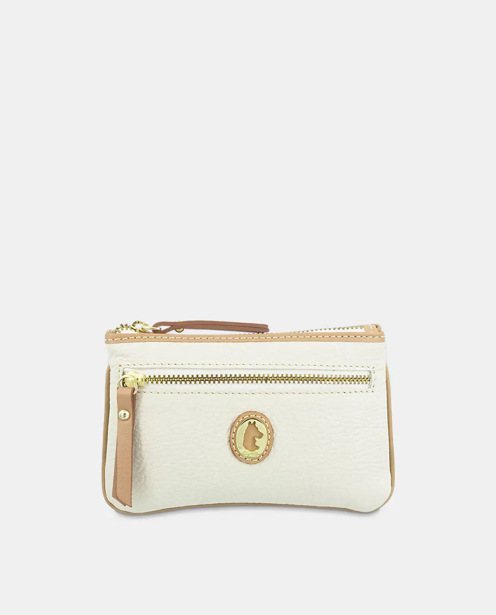 Двойной кошелек с внутренним брелоком из яловой кожи серо-коричневого цвета El Potro, бежевый
Двойной кошелек с внутренним брелоком из яловой кожи серо-коричневого цвета El Potro, бежевый