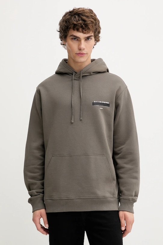 Хлопковая толстовка REDACT Allsaints, зеленый
Хлопковая толстовка REDACT Allsaints, зеленый