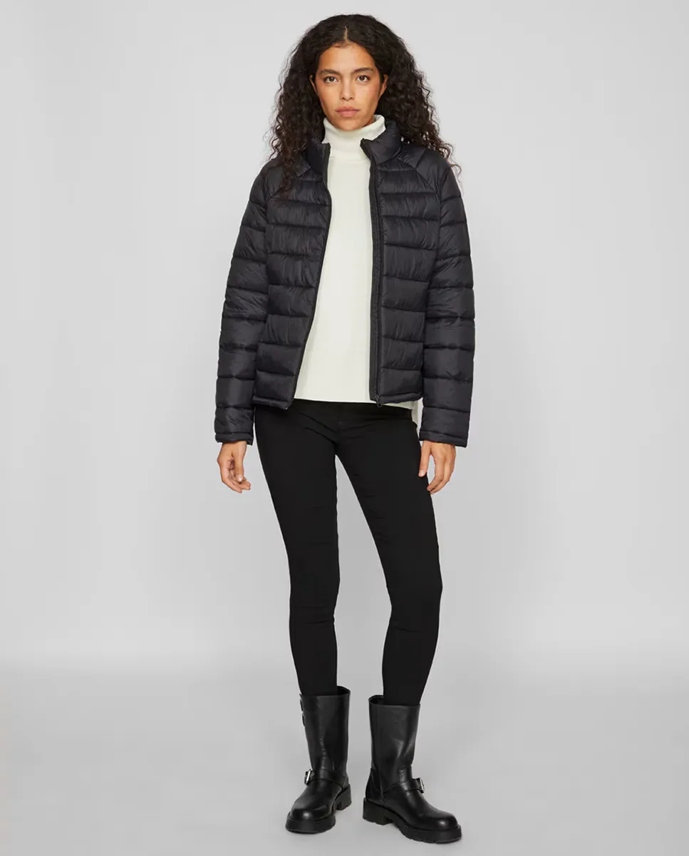 Женский пуховик на молнии Vila, черный
Женский пуховик на молнии Vila, черный