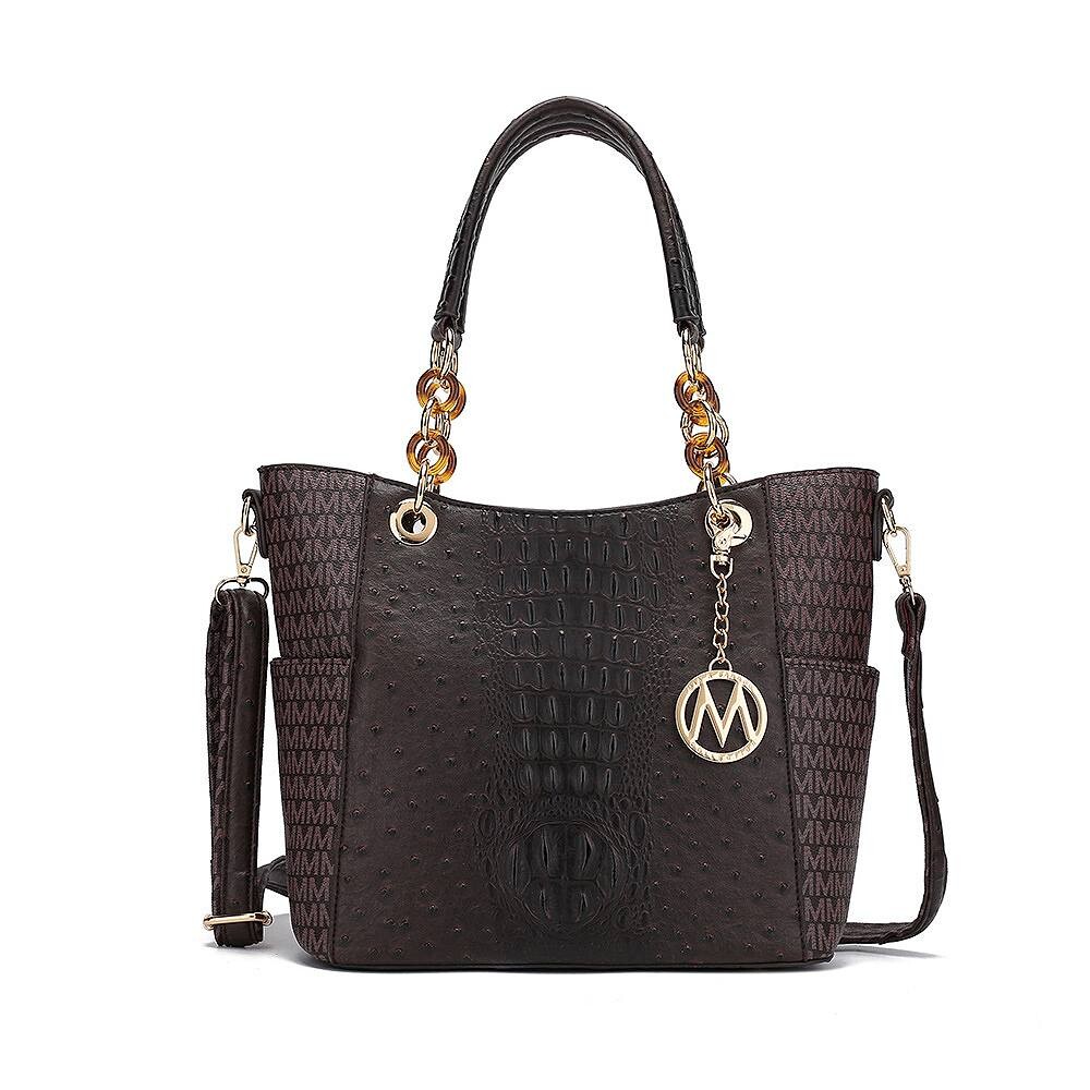 Женская фирменная сумка-тоут Miriam из веганской кожи MKF Collection от Mia K, коричневый
Женская фирменная сумка-тоут Miriam из веганской кожи MKF Collection от Mia K, коричневый