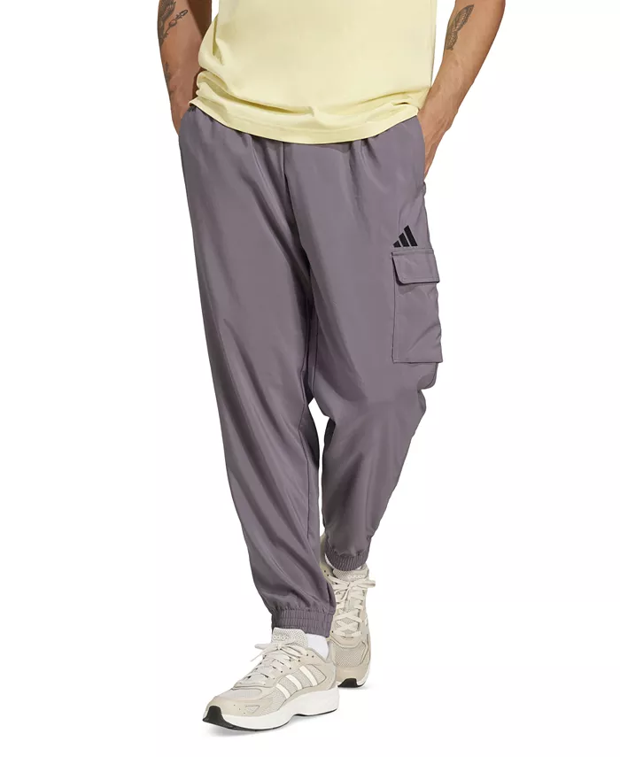 Мужские базовые карго-брюки с небольшим логотипом adidas, серый
Мужские базовые карго-брюки с небольшим логотипом adidas, серый