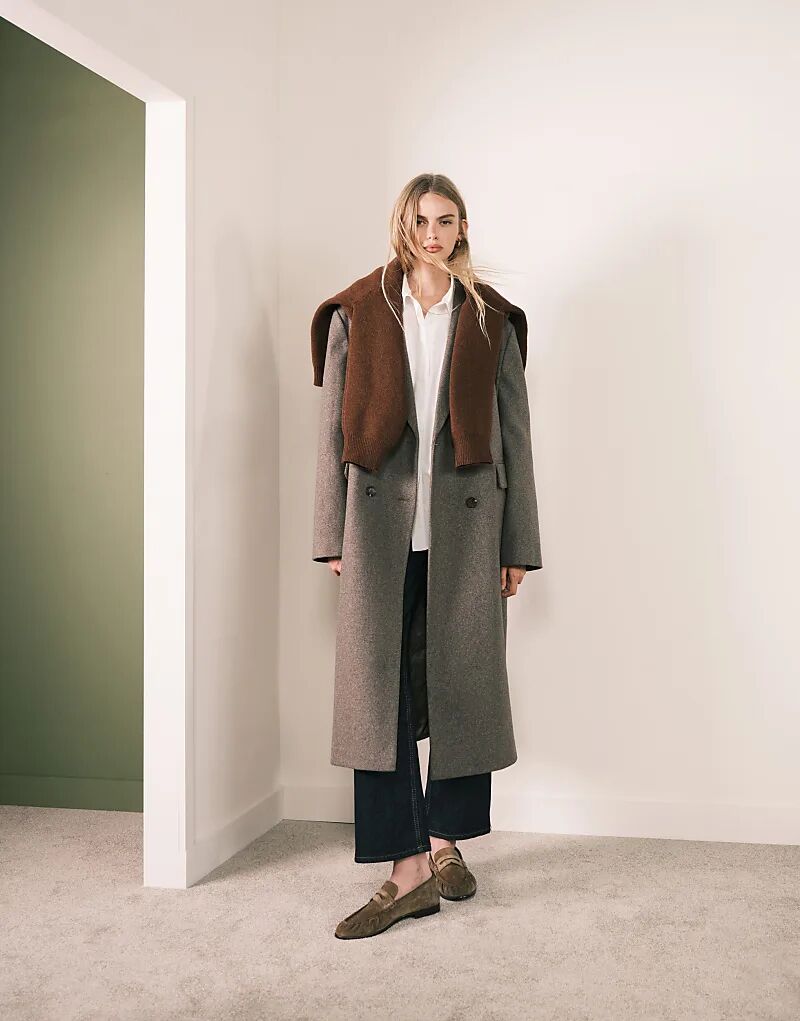 Пальто свободного кроя ASOS DESIGN цвета «грибной меланж»
Пальто свободного кроя ASOS DESIGN цвета «грибной меланж»