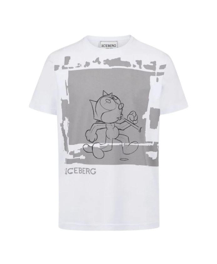 Мужская модная футболка из хлопка. Iceberg, белый
Мужская модная футболка из хлопка. Iceberg, белый