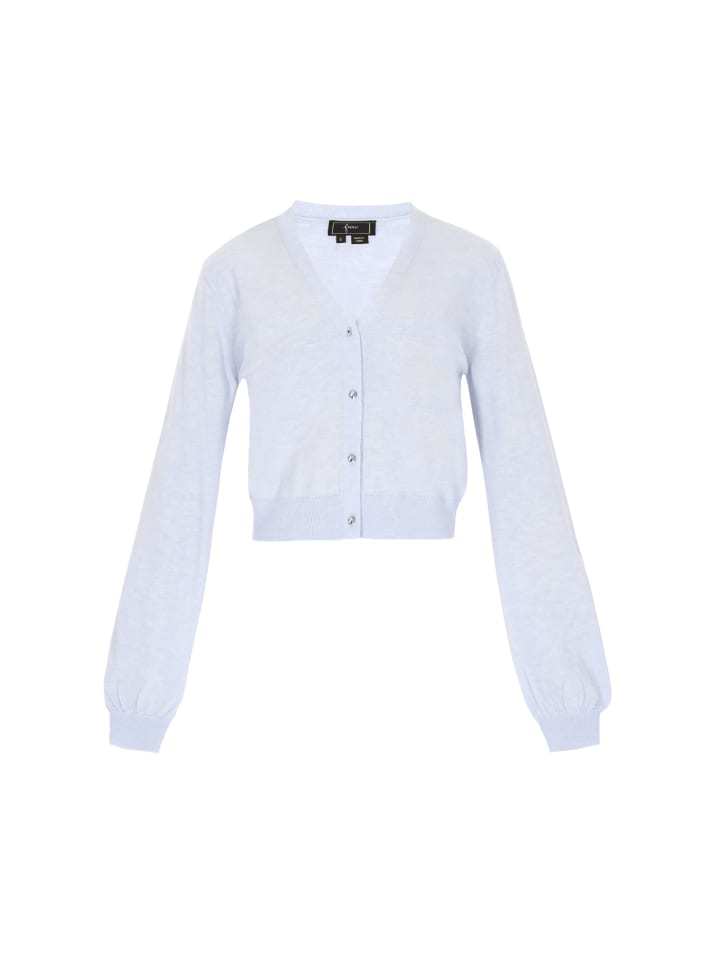 Faina Женский кардиган светло-голубого цвета
Faina Женский кардиган светло-голубого цвета