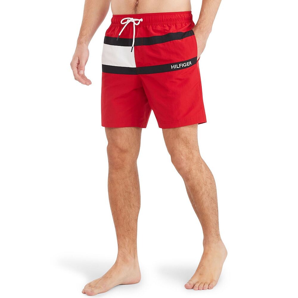 Мужские плавки с флагом Tommy Hilfiger, цвет Primary Red 
Мужские плавки с флагом Tommy Hilfiger, цвет Primary Red