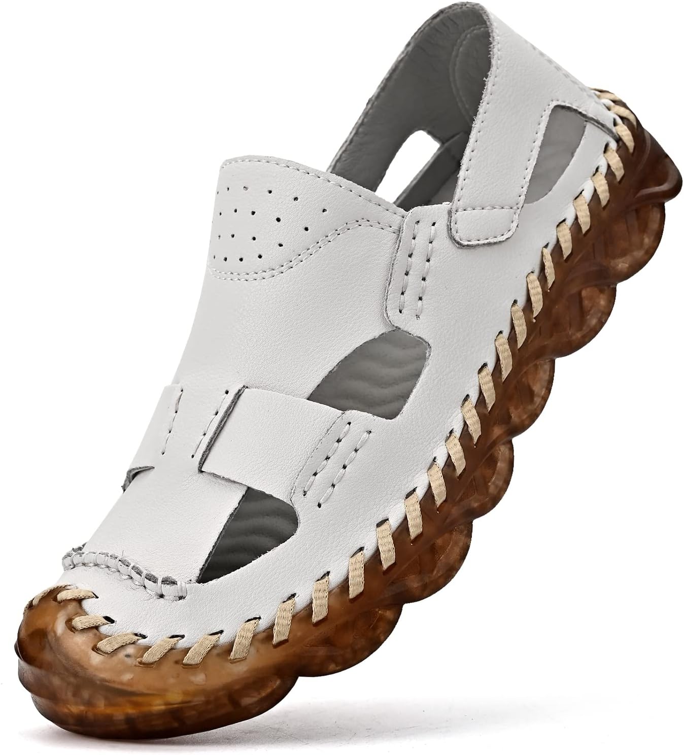 Мужские кожаные сандалии с закрытым носком для мужчин, дышащие летние туфли, рыбацкие тапки, шлепанцы, коричневые, черные, больших размеров, для улицы, повседневные, пляж, спорт, походы, работа Dzujy
Мужские кожаные сандалии с закрытым носком для мужчин, дышащие летние туфли, рыбацкие тапки, шлепанцы, коричневые, черные, больших размеров, для улицы, повседневные, пляж, спорт, походы, работа Dzujy